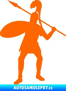 Samolepka Římský voják levá Fluorescentní oranžová