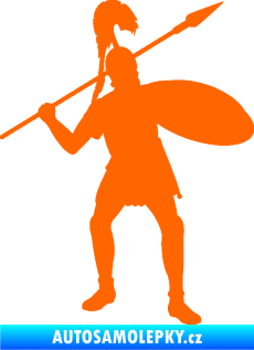 Samolepka Římský voják pravá Fluorescentní oranžová