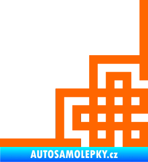 Samolepka Rohová samolepka 001 levá Fluorescentní oranžová