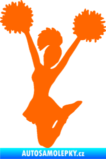 Samolepka Roztleskávačka 004 levá Fluorescentní oranžová