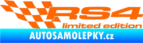 Samolepka RS4 limited edition levá Fluorescentní oranžová