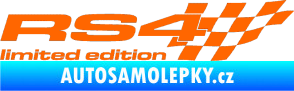 Samolepka RS4 limited edition pravá Fluorescentní oranžová