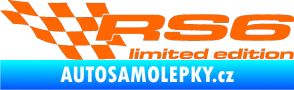 Samolepka RS6 limited edition levá Fluorescentní oranžová