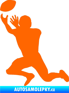 Samolepka Rugby 001 levá Fluorescentní oranžová