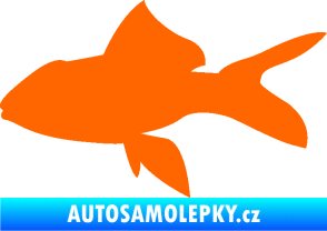 Samolepka Ryba 002 levá Fluorescentní oranžová