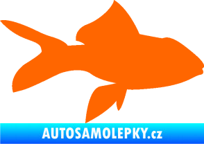 Samolepka Ryba 002 pravá Fluorescentní oranžová