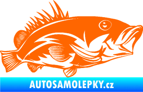 Samolepka Ryba 004 pravá Fluorescentní oranžová