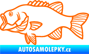 Samolepka Ryba 015 levá Fluorescentní oranžová