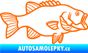 Samolepka Ryba 015 pravá Fluorescentní oranžová