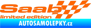 Samolepka Saab limited edition pravá Fluorescentní oranžová