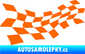 Samolepka Šachovnice 017 Fluorescentní oranžová