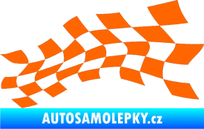 Samolepka Šachovnice 020 Fluorescentní oranžová