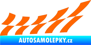 Samolepka Šachovnice 029 Fluorescentní oranžová