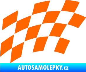 Samolepka Šachovnice 037 Fluorescentní oranžová