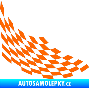 Samolepka Šachovnice 040 Fluorescentní oranžová