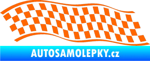 Samolepka Šachovnice 057 Fluorescentní oranžová