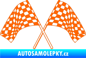 Samolepka Šachovnice 064 Fluorescentní oranžová