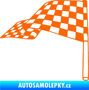 Samolepka Šachovnice 066 Fluorescentní oranžová