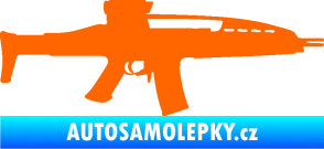 Samolepka Samopal 002 pravá Fluorescentní oranžová