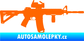 Samolepka Samopal 003 pravá Fluorescentní oranžová