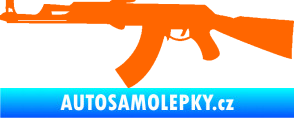 Samolepka Samopal 005 levá Fluorescentní oranžová