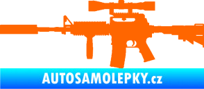 Samolepka Samopal 006 levá Fluorescentní oranžová