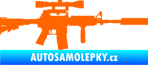 Samolepka Samopal 006 pravá Fluorescentní oranžová