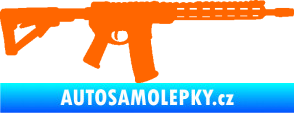 Samolepka Samopal 007 pravá Fluorescentní oranžová