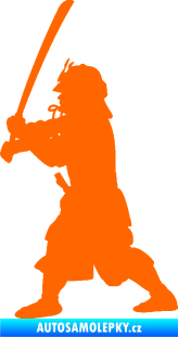 Samolepka Samuraj 001 levá Fluorescentní oranžová