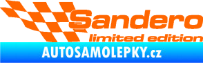 Samolepka Sandero limited edition levá Fluorescentní oranžová