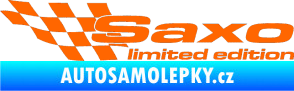 Samolepka Saxo limited edition levá Fluorescentní oranžová