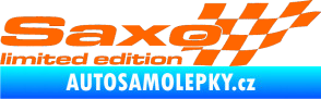 Samolepka Saxo limited edition pravá Fluorescentní oranžová