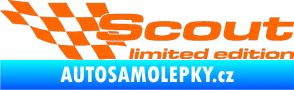 Samolepka Scout limited edition levá Fluorescentní oranžová