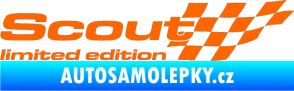Samolepka Scout limited edition pravá Fluorescentní oranžová