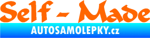 Samolepka Self made nápis Fluorescentní oranžová
