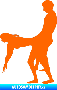 Samolepka Sexy siluety 012 Fluorescentní oranžová