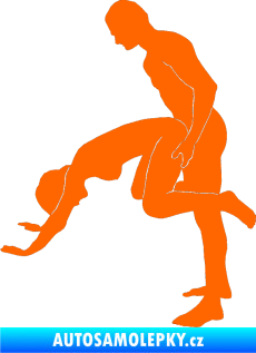 Samolepka Sexy siluety 014 Fluorescentní oranžová