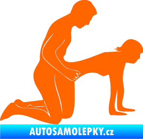 Samolepka Sexy siluety 024 Fluorescentní oranžová