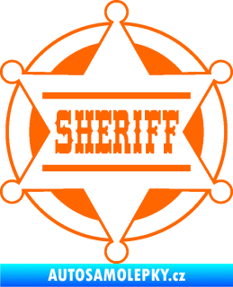 Samolepka Sheriff 004 Fluorescentní oranžová