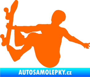 Samolepka Skateboard 008 levá Fluorescentní oranžová