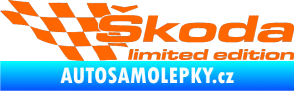 Samolepka Škoda limited edition levá Fluorescentní oranžová