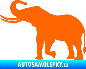 Samolepka Slon 003 levá Fluorescentní oranžová