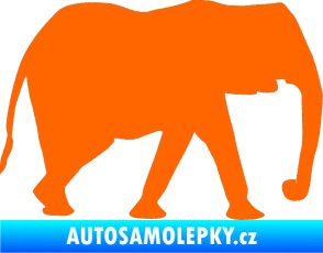 Samolepka Slon 006 pravá Fluorescentní oranžová