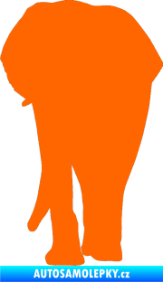 Samolepka Slon 008 levá Fluorescentní oranžová