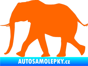 Samolepka Slon 015 levá Fluorescentní oranžová