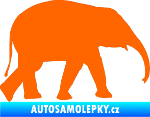 Samolepka Slon 017 pravá Fluorescentní oranžová