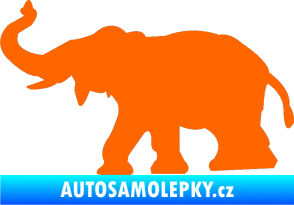 Samolepka Slon 021 levá Fluorescentní oranžová