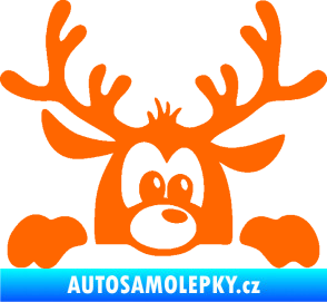 Samolepka Sob 002 pravá vykukuje Fluorescentní oranžová