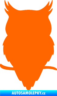 Samolepka Sova 001 levá Fluorescentní oranžová