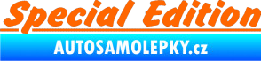 Samolepka Special edition 002 Fluorescentní oranžová